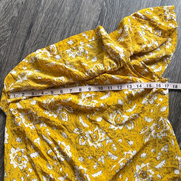 Madewell Silk One-Shoulder Ruffle Top - Picture 6 of 7